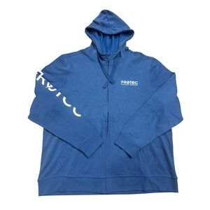 Clique Stockholm Royal Blue Full Zip Hoodie Protec Logo MQK00109 Mens XL NEW